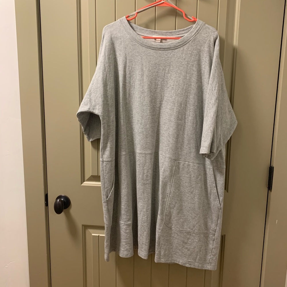 COS Heather Grey Sweatshirt Dress